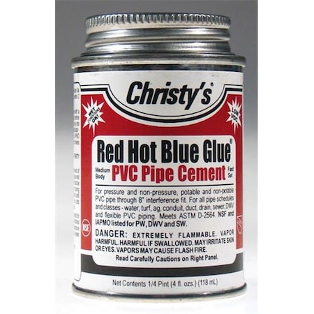 Eat-In 4 Oz Red Hot Blue Glue Low VOC EA13521